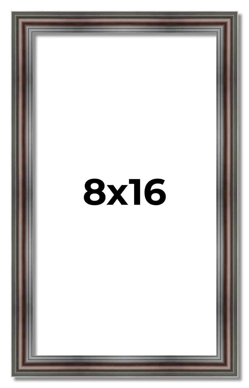Panoramic Shadow Box 1.75" Deep Brown Frame - UV Acrylic, Backing, Hanging Hardware